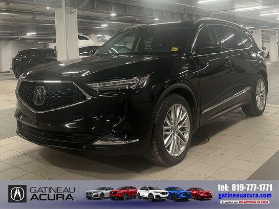 Acura MDX ELITE SH-AWD *** UN PROPRIO + NAV + TOIT + CLEAN CARFAX *** 2023 Noir