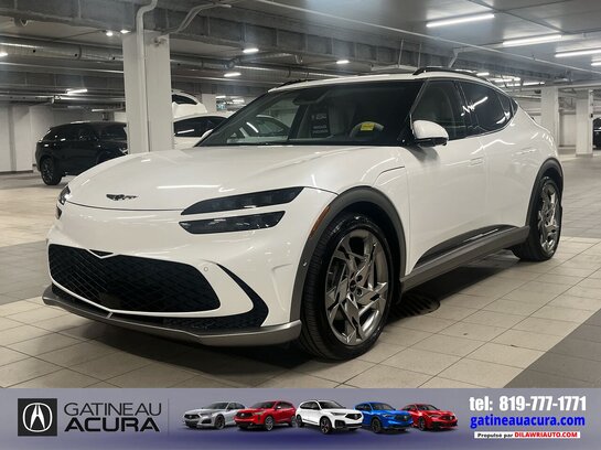 GENESIS GV60 PERFORMANCE AWD ***CLEAN CARFAX + NAV + TOIT + ÉLECTRIQUE *** 2023 Blanc
