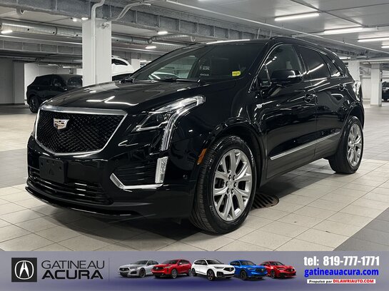 2021 Cadillac XT5 Sport AWD ***CLEAN CARFAX + TOIT + CUIR *** Black