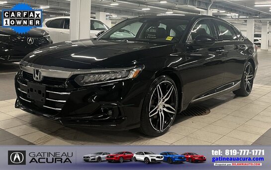 Honda Berline Accord TOURING **UN PROPRIO + CUIR + NAVIGATION *** 2022 Noir