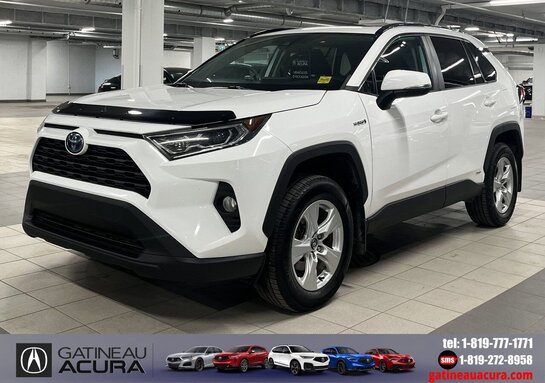 2020 Toyota RAV4 Hybrid XLE AWD *** CLEAN CARFAX +TOIT + AWD + HYBRID *** White