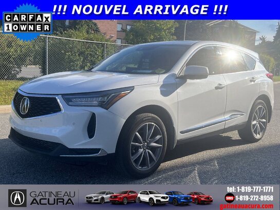 2022 Acura RDX TECH SH-AWD ***UN PROPRIO + TOIT + NAVIGATION + CLEAN CARFAX*** White