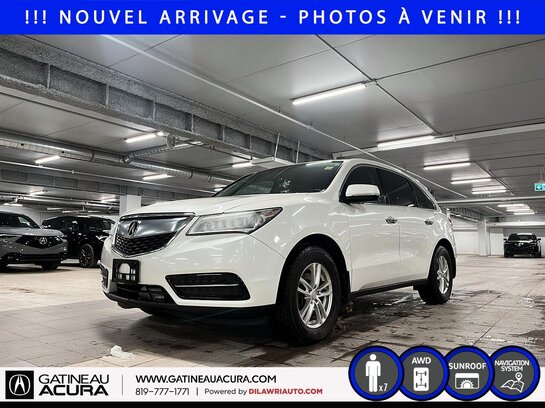 Acura MDX *** BAS KILOM&Eacute;TRAGE *** 2016 Blanc