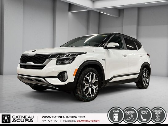 2021 Kia Seltos EX Premium AWD White