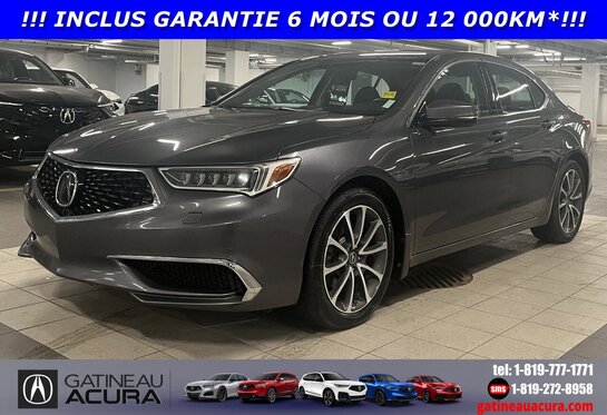 2019 Acura TLX V6 3.5L SH-AWD *** CLEAN CARFAX + TOIT + CUIR *** Gray